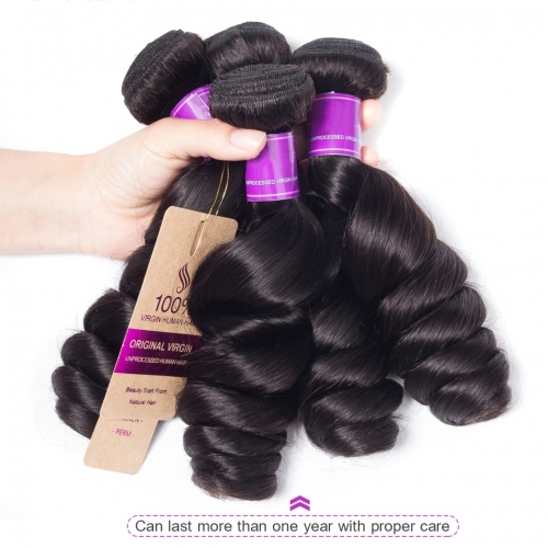 4 Bundle Deal Tight Loose Wave Human Virgin Hair