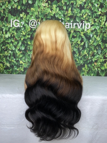 Custom T613/47/1B Color Body Wave 5x5 unit HD lace closure wig small knots hig density high quality wigs